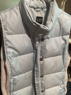 GAP Light Blue Puffer Vest